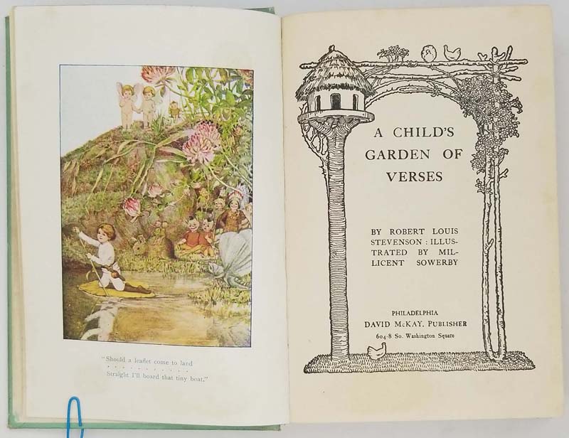 1920 A Child's Garden of Verses Robert Louis Stevenson illustrated